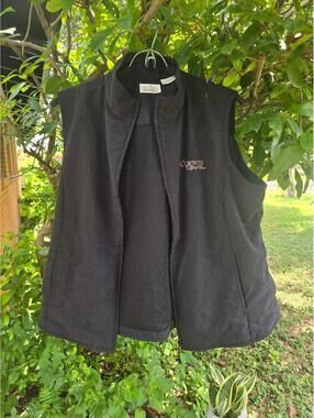 Dallas Cowboys golf club vest black vintage rare sports sz L EP Pro